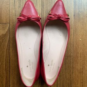 Kate Spade ballet flats with bow - size 8